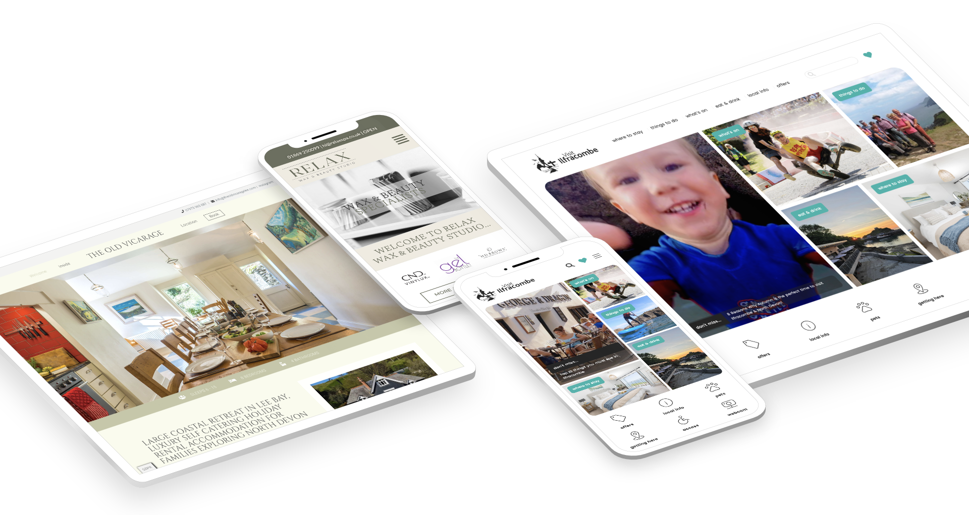 Designhut website mockups